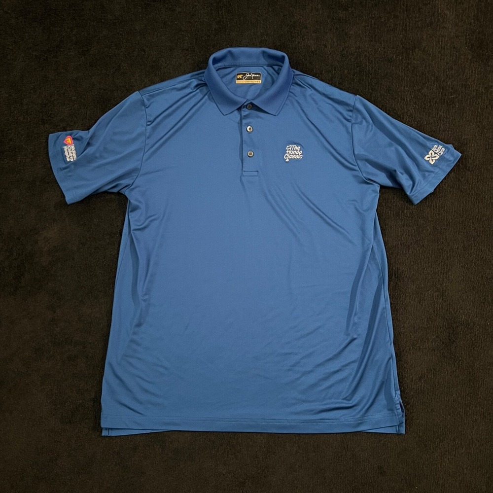Jack Nicklaus Polo Shirt Mens Medium The Honda Classic Blue Golf Performance